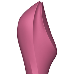 SATISFYER - ESTIMULADOR Y VIBRADOR CURVY TRINITY 3 ROJO