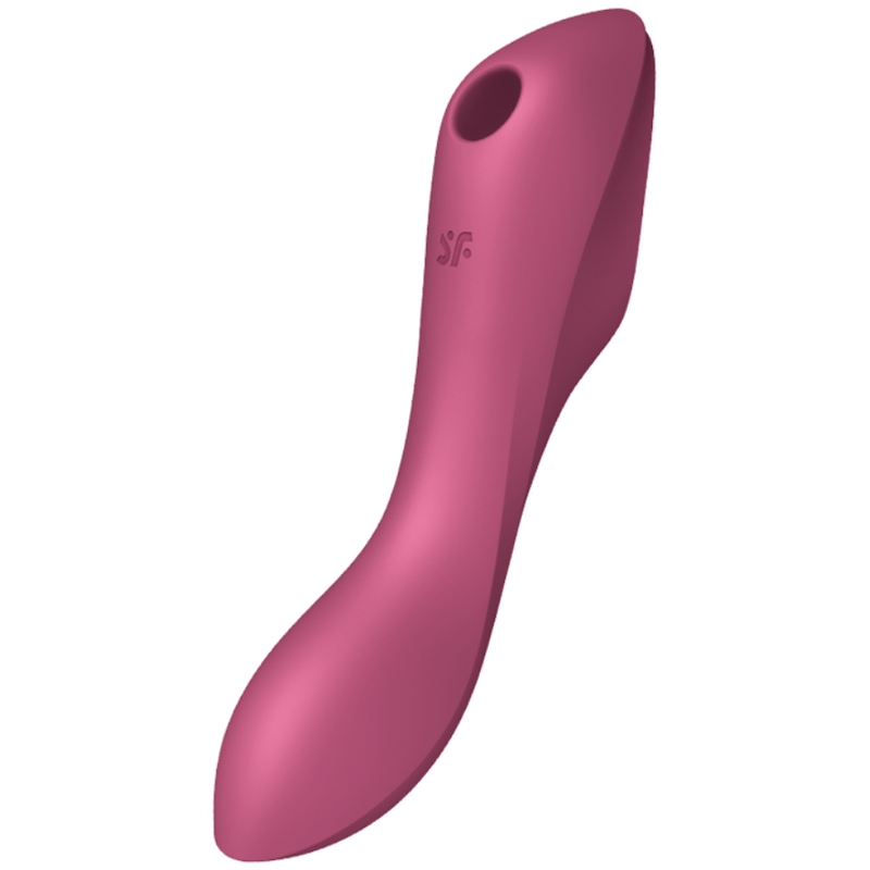 SATISFYER - ESTIMULADOR Y VIBRADOR CURVY TRINITY 3 ROJO