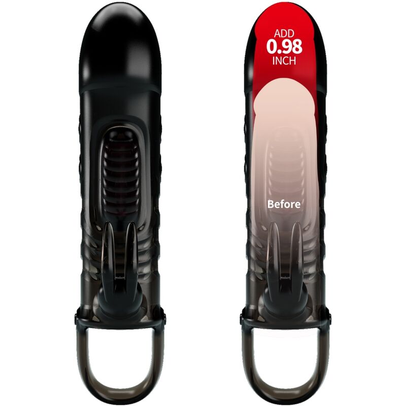 PRETTY LOVE - SLOANE RABBIT BLACK PENIS SHEATH