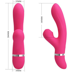 PRETTY LOVE - WILLOW RABBIT VIBRATOR AND SUCTION CUP