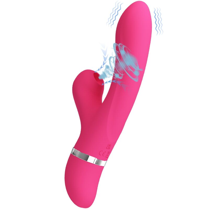 PRETTY LOVE - WILLOW RABBIT VIBRATOR AND SUCTION CUP