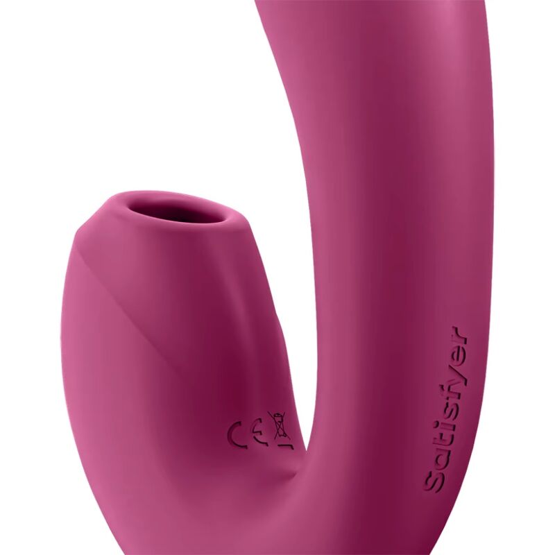 SATISFYER - APLICACIÓN ESTIMULADOR Y VIBRADOR RAYOS SOLAR ROJO