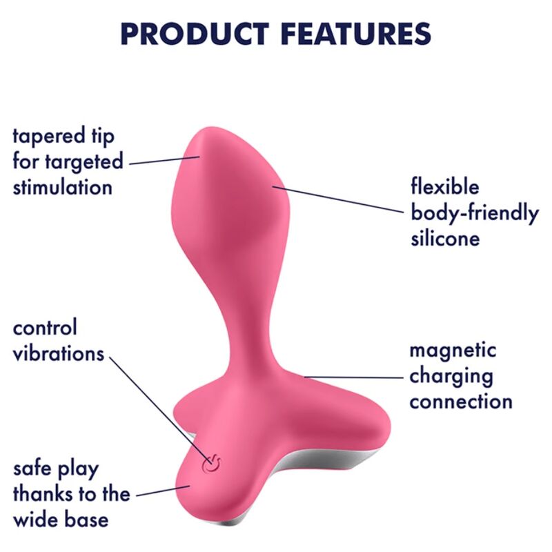 SATISFYER - VIBRATOR PLUG GAME CHANGER PINK