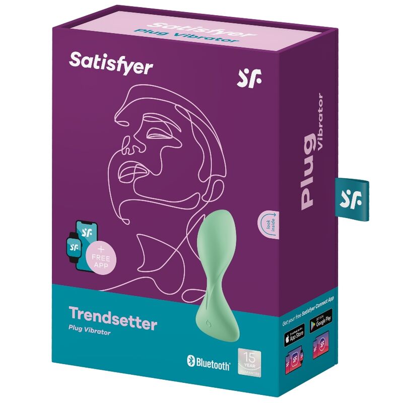 SATISFYER - APPLICATION DE PLUG VIBRANT TRENDSETTER NOIR