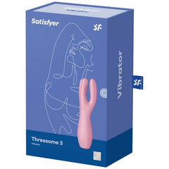 SATISFYER - TRÍO 3 VIBRADOR ROSA