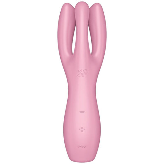 SATISFYER - VIBRATEUR THREESOME 3 ROSE