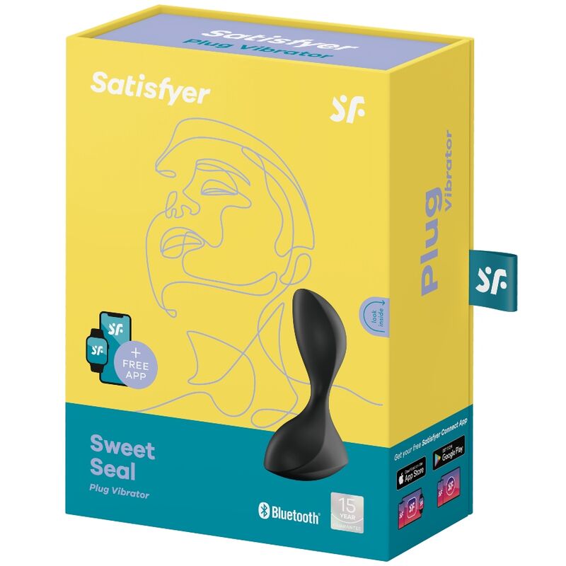 SATISFYER - APPLICATION OF VIBRANT SWEET SEAL BLACK PLUG