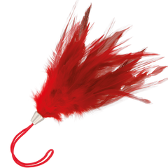 OHMAMA FETISH STIMULATING FEATHER RED 13 CM