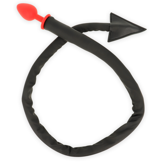 PLUG ANAL EN SILICONE OHMAMA FETISH DEVIL''S TAIL 8 CM