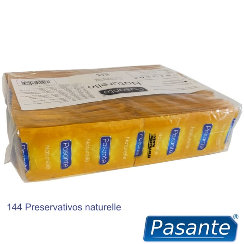 PASANTE - PRÉSERVATIFS NATURELLE SAC 144 UNITÉS