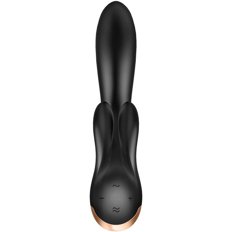 SATISFYER - APPLICATION VIBRATEUR DOUBLE FLEX BLANC