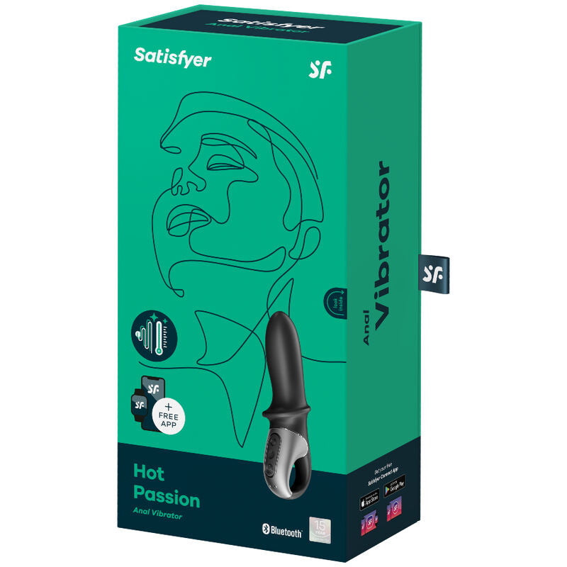 SATISFYER - APLICACIÓN VIBRADOR ANAL HOT PASSION NEGRO