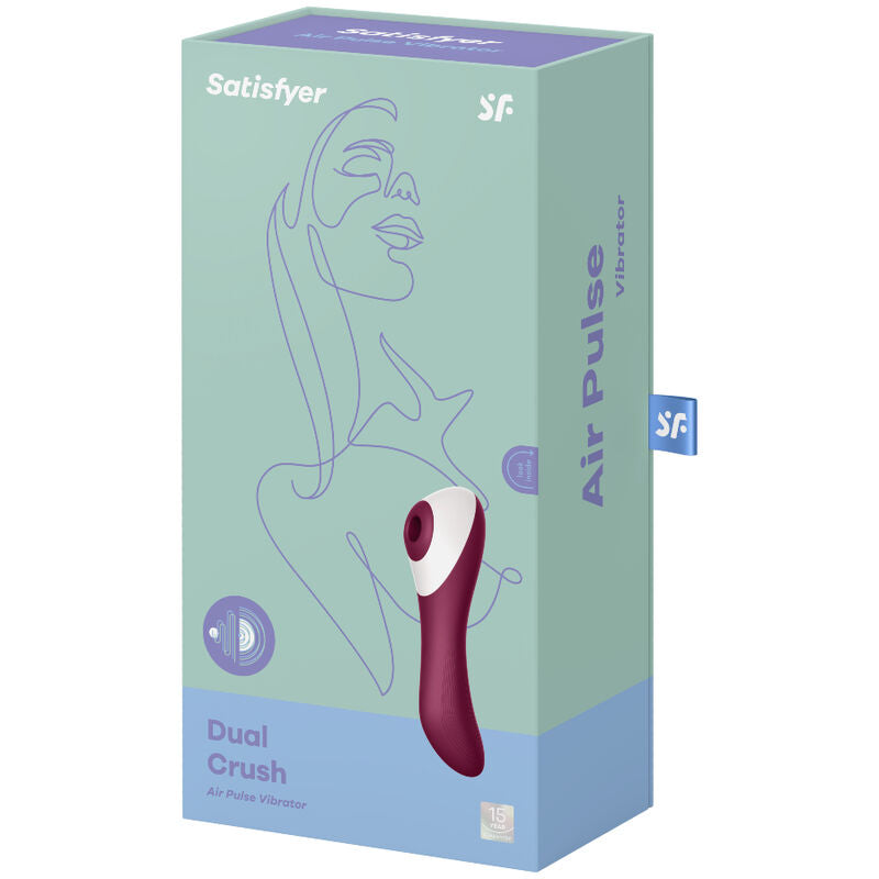 SATISFYER - VIBRADOR DE PULSO DE AIRE DUAL CRUSH