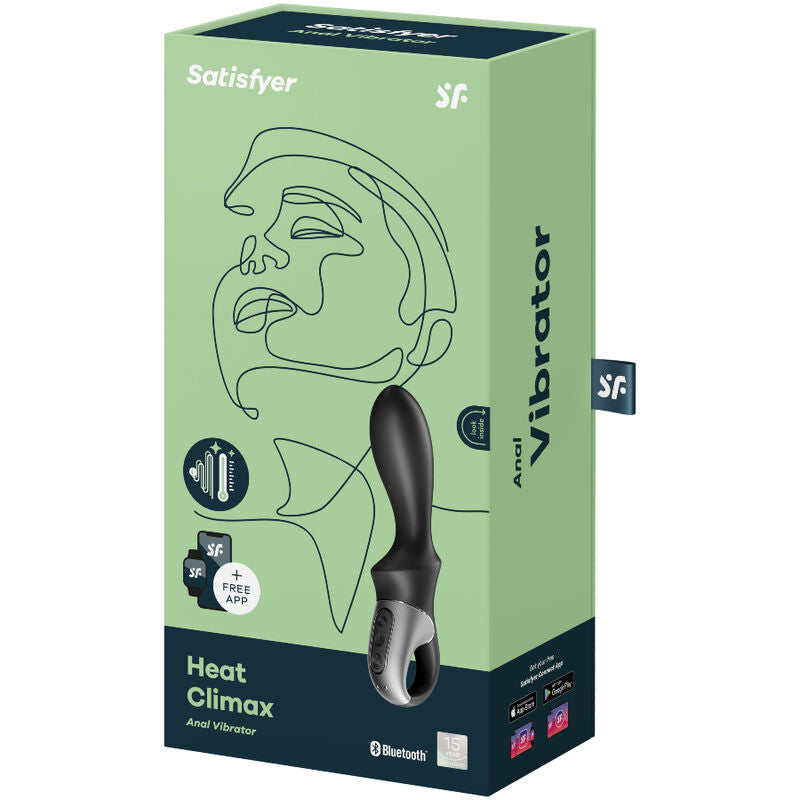 SATISFYER - APLICACIÓN VIBRADOR ANAL HEAT CLIMAX NEGRO