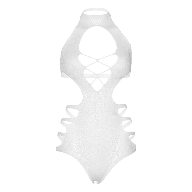 LEG AVENUE - CUT OUT STRAPS BODY ONE SIZE - WHITE