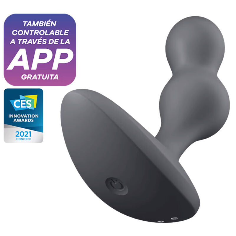 SATISFYER - APLICACIÓN PLUG VIBRANTE GRIS DEEP DIVER