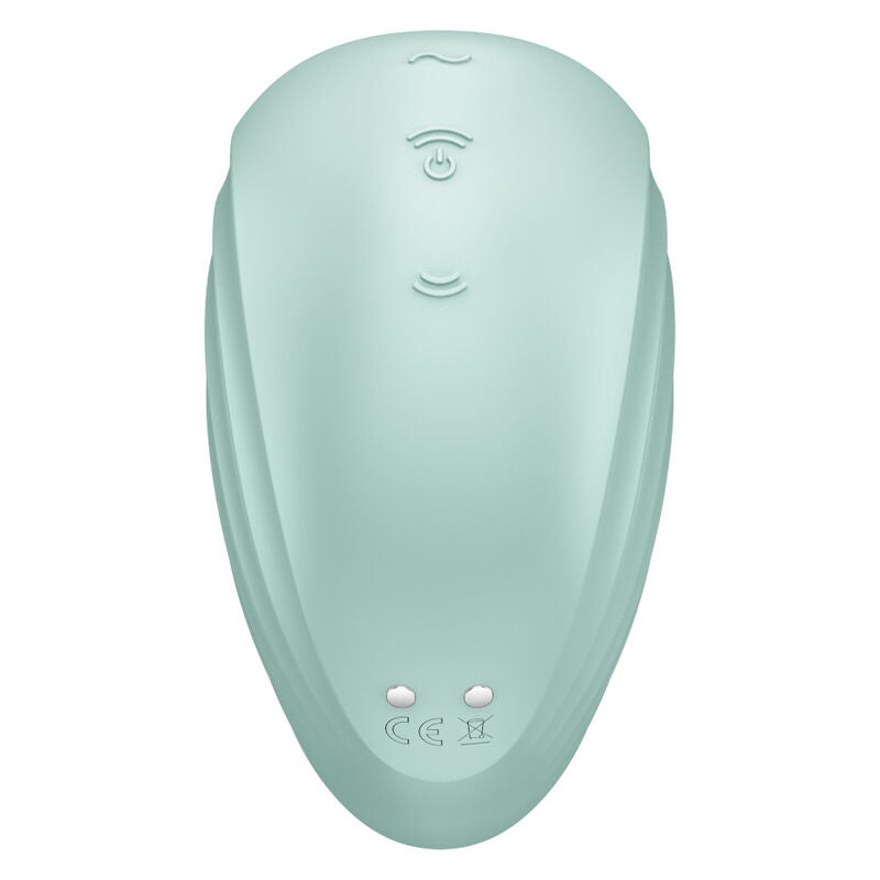 SATISFYER - PEARL DIVER GREEN STIMULATOR AND VIBRATOR