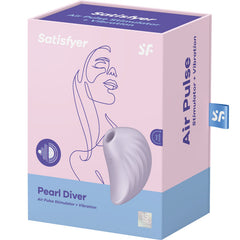 SATISFYER - PEARL DIVER GREEN STIMULATOR AND VIBRATOR