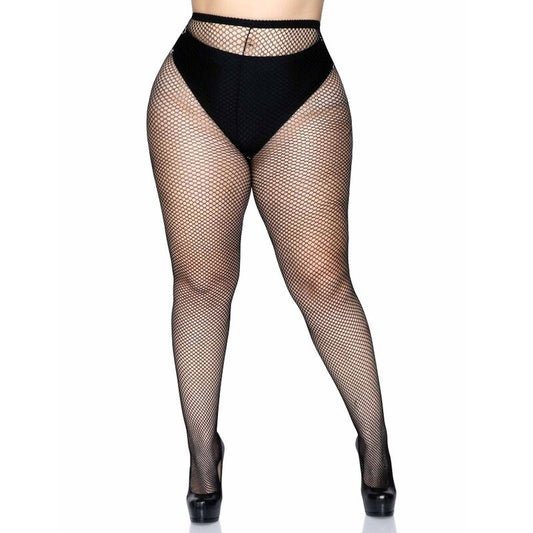 LEG AVENUE - PLUS SIZE FISHNET TIGHTS