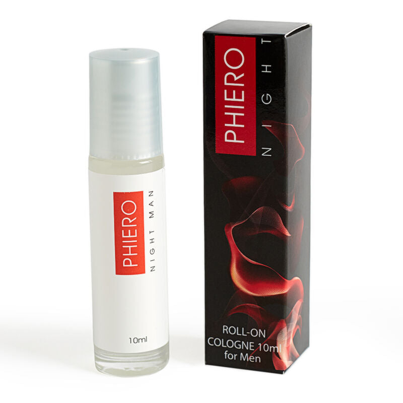 500 COSMÉTICA - PHIERO NIGHT MAN PERFUME CON FEROMONAS PARA HOMBRE CON ROLL-ON