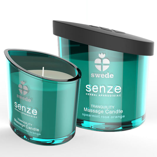 SWEDE - SWEEDE SENZE TRANQUILITY MASSAGE CANDLE SPEARMINT, ROSE, ORANGE