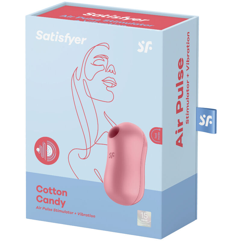 SATISFYER - LILAC COTTON BEARD AIR PULSE STIMULATOR &amp; VIBRATOR