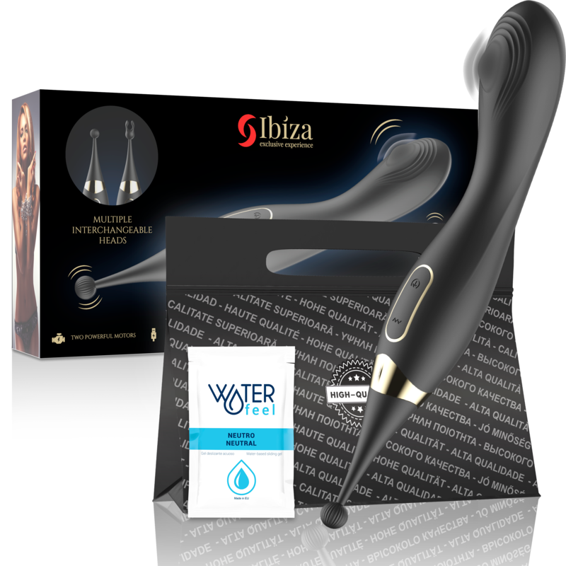 IBIZA - INTERCHANGEABLE CLITORAL STIMULATOR AND G-SPOT VIBRATOR