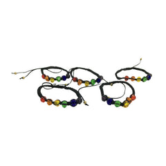 ORGULLO - PULSERA DE BOLAS DE CRISTAL BANDERA LGBT