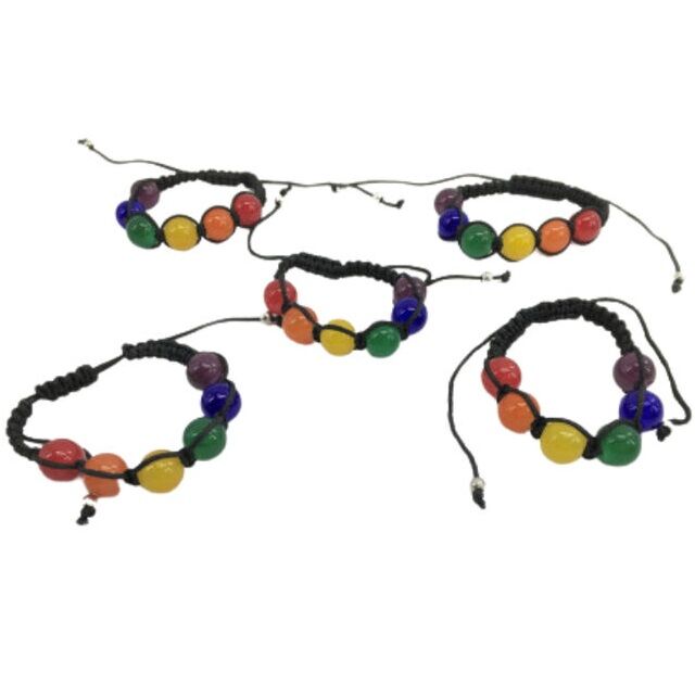 PRIDE - BRACELET GRANDE BALLE DRAPEAU LGBT