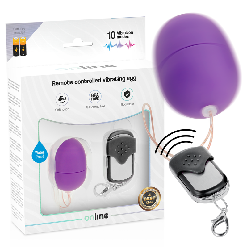 ONLINE - VIBRATING EGG REMOTE CONTROL S LILAC