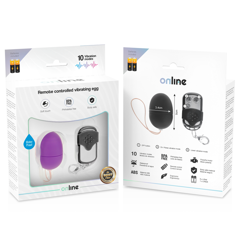 ONLINE - VIBRATING EGG REMOTE CONTROL S LILAC