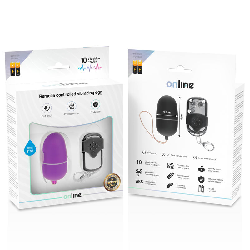 ONLINE - VIBRATING EGG REMOTE CONTROL M LILAC