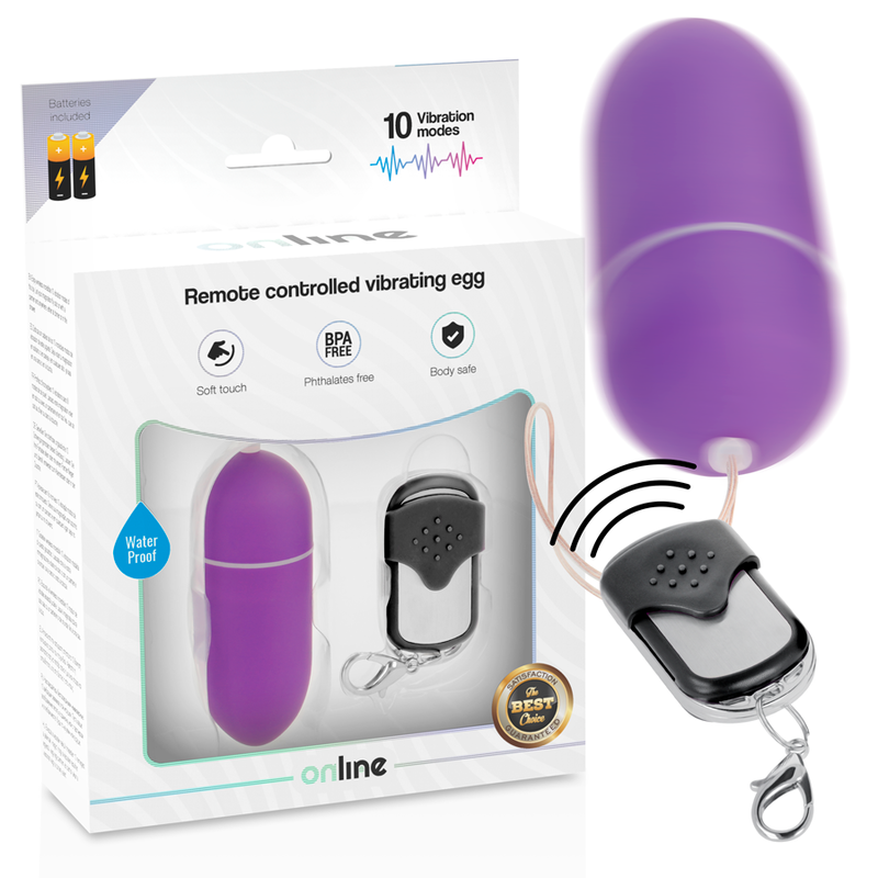 ONLINE - VIBRATING EGG REMOTE CONTROL L LILAC