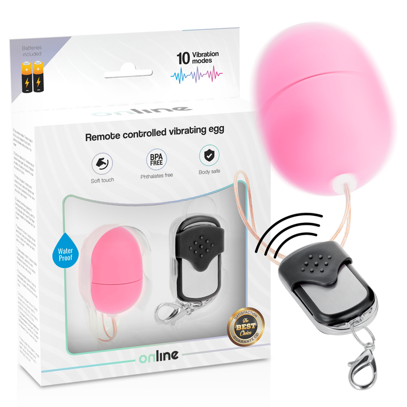 ONLINE - VIBRATING EGG REMOTE CONTROL S PINK