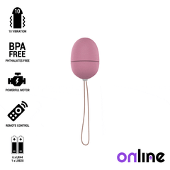 ONLINE - HUEVO VIBRADOR MANDO A DISTANCIA S ROSA