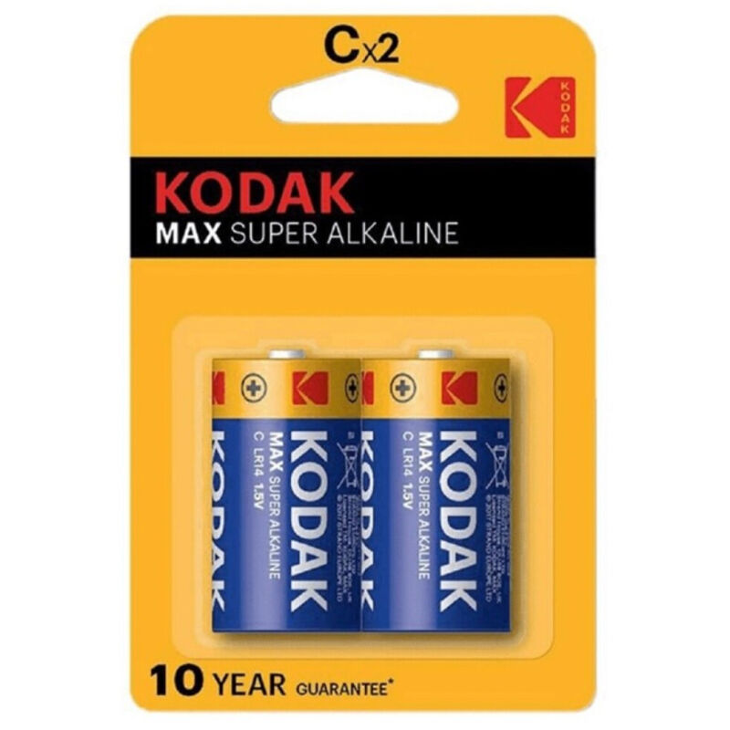 KODAK - MAX C LR14 ALKALINE BATTERY 2 UNITS