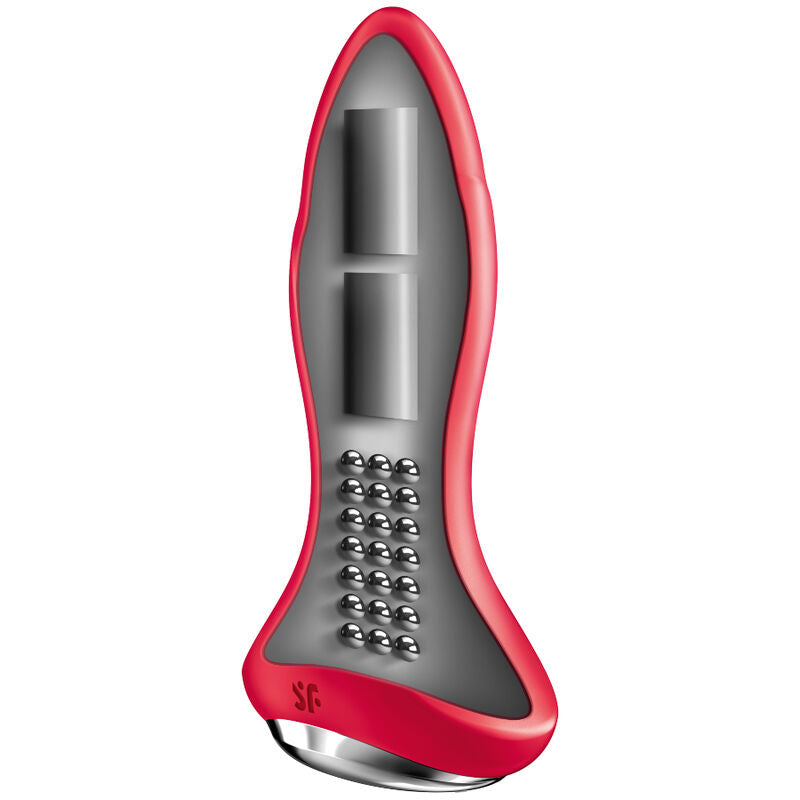 SATISFYER - ROTATOR PLUG 1+ APLICACIÓN VIBRADORA ROJO