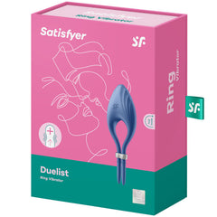 SATISFYER - ANILLO VIBRADOR DUELISTA AZUL