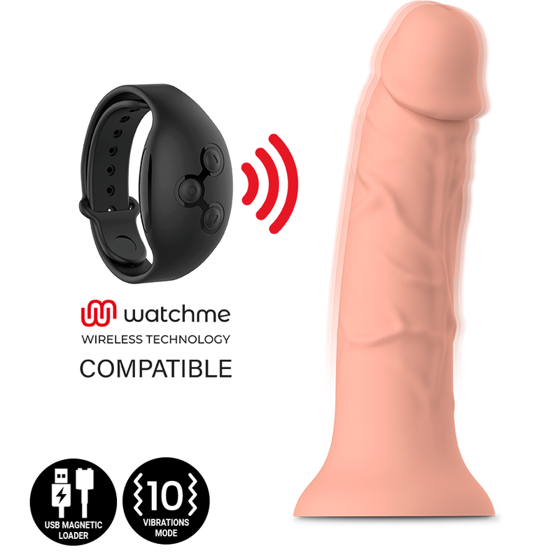 MITOLOGÍA - ASHER ORIGINAL DILDO S - VIBRADOR COMPATIBLE CON TECNOLOGÍA INALÁMBRICA WATCHME