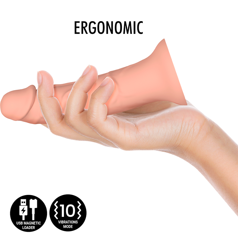 MITOLOGÍA - ASHER ORIGINAL DILDO S - VIBRADOR COMPATIBLE CON TECNOLOGÍA INALÁMBRICA WATCHME