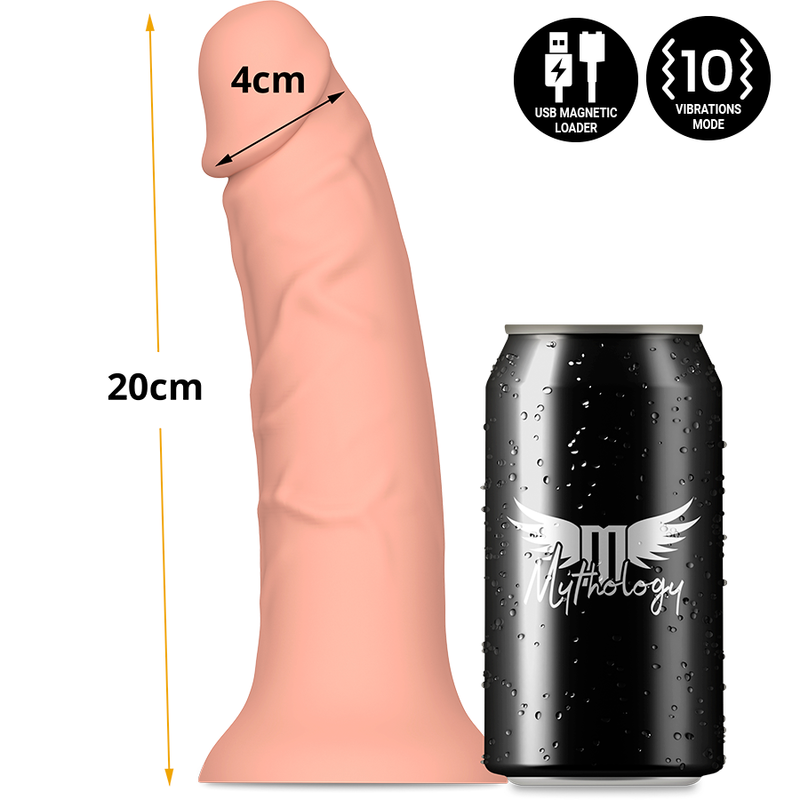 MITOLOGÍA - ASHER ORIGINAL DILDO M - VIBRADOR COMPATIBLE CON TECNOLOGÍA INALÁMBRICA WATCHME