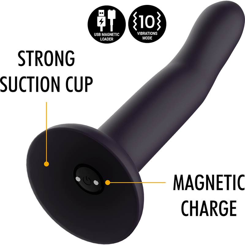 MITOLOGÍA DUMAN MYSTIC DILDO S - COMPATIBLE CON TECNOLOGÍA INALÁMBRICA VIBRADOR WATCHME