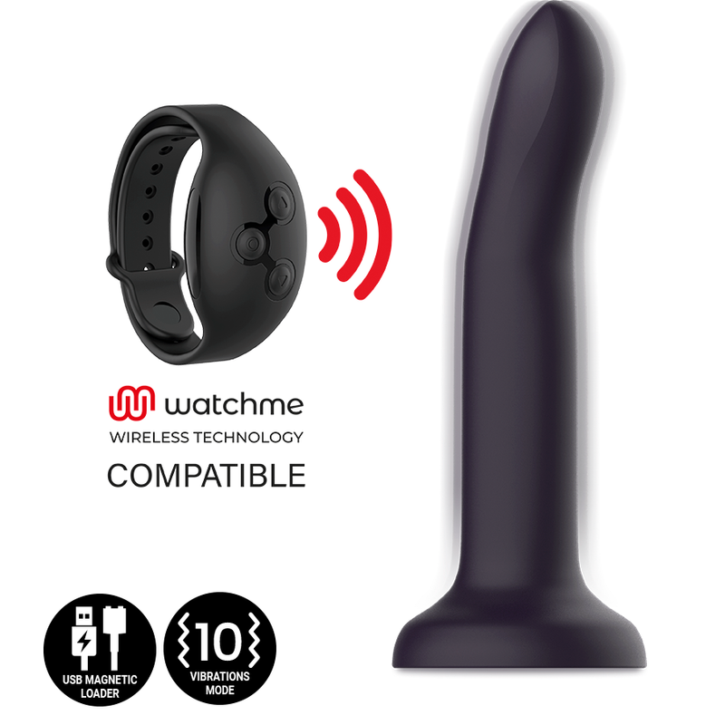 MITOLOGÍA - DUMAN MYSTIC DILDO M - VIBRADOR COMPATIBLE CON TECNOLOGÍA INALÁMBRICA WATCHME