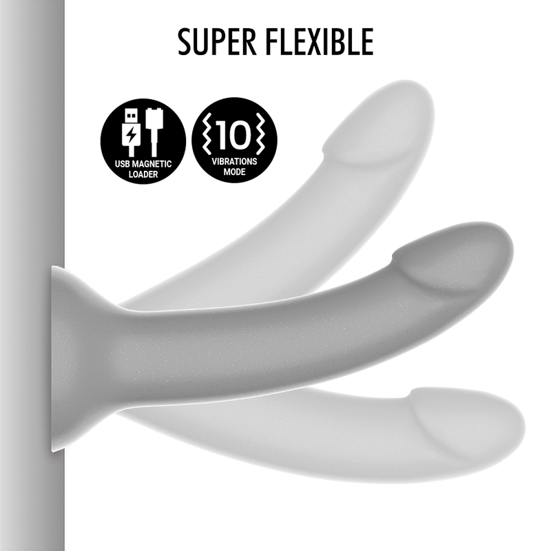 MITOLOGÍA - RUNE MAJESTIC DILDO S - COMPATIBLE CON TECNOLOGÍA INALÁMBRICA VIBRADOR WATCHME