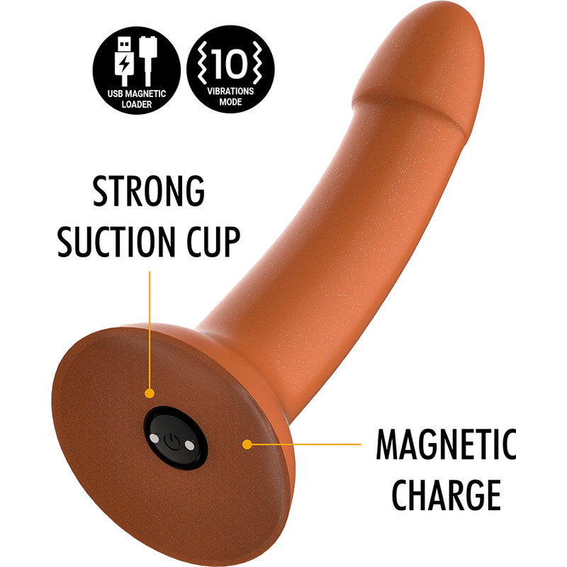 MITOLOGÍA - RUNE ROYAL DILDO M - COMPATIBLE CON TECNOLOGÍA INALÁMBRICA VIBRADOR WATCHME