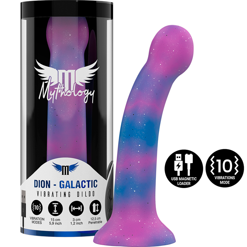 MYTHOLOGY - DION GALACTIC DILDO S - VIBRATEUR WATCHME TECHNOLOGIE SANS FIL COMPATIBLE