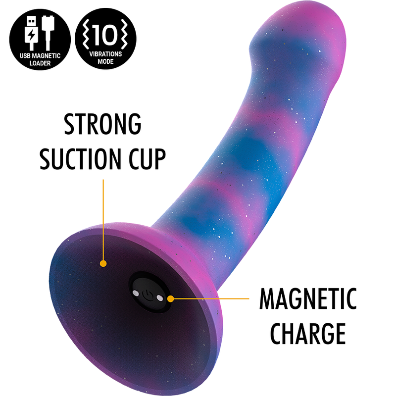 MITOLOGÍA - DION GALACTIC DILDO M - COMPATIBLE CON TECNOLOGÍA INALÁMBRICA VIBRADOR WATCHME