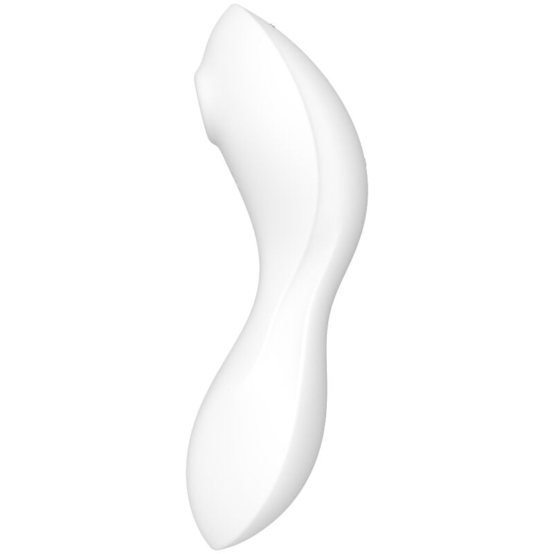 SATISFYER - CURVY TRINITY 5 WHITE STIMULATOR AND VIBRATOR APPLICATION