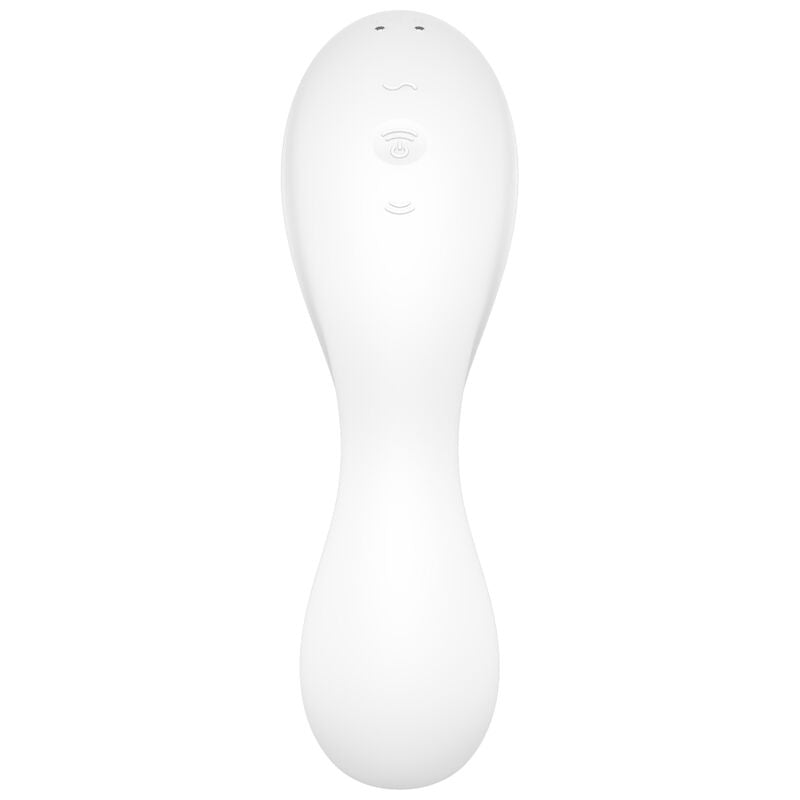 SATISFYER - CURVY TRINITY 5 WHITE STIMULATOR AND VIBRATOR APPLICATION