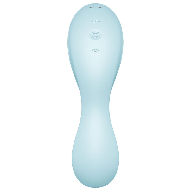 SATISFYER - CURVY TRINITY 5 WHITE STIMULATOR AND VIBRATOR APPLICATION